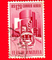 VENEZUELA - Usato - 1953 - Stemma Dello Stato Di Falcon - Arms - 1.20 - P. Aerea - Venezuela