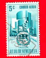 VENEZUELA - Usato - 1953 - Stemma Dello Stato Di Falcon - Arms - 5 - P. Aerea - Venezuela