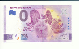 Billet Touristique  0 Euro  - ZOOPARC DE BEAUVAL SAINT AIGNAN SUR CHER - 2022-3 - UESU -  N° 13513 - Other & Unclassified