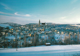 1 AK Germany / Sachsen * Blick Auf Die Bergstadt Schneeberg Im Erzgebirge Im Hintergrund Die St. Wolfgangkirche * - Schneeberg