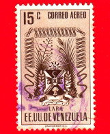 VENEZUELA - Usato - 1952 - Stemma Dello Stato Di Lara - Arms - 15 - P. Aerea - Venezuela