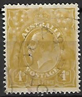 AUSTRALIE   -  1923.   Y&T N° 40 Oblitéré    .cote  7,00 Euros - Oblitérés