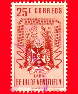 VENEZUELA - Usato - 1952 - Stemma Dello Stato Di Lara - Arms - 25 - Venezuela