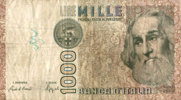 BILLET 1000 LIRE ITALIE - Otros & Sin Clasificación