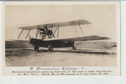Vintage Rppc Italian Caproni Ca. 73 Aircraft With Isotta Fraschine Tipo Asso Engine - 1919-1938: Entre Guerres