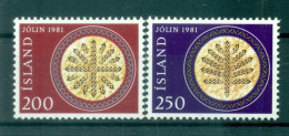 Islande 1981 - Y & T N. 527/28 - Noël (Michel N. 574/75) - Ongebruikt