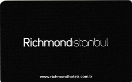 TURCHIA   KEY HOTEL   Richmond Istanbul - Cartes D'hotel