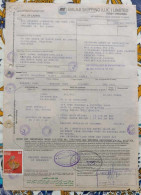 SRI LANKA Old Document - BILL OF LADING - BALAJI Shipping COLOMBO To KARACHI, Bangle Stamp Used 1998 - Sri Lanka (Ceilán) (1948-...)