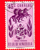 VENEZUELA - Usato - 1953 - Stemma Dello Stato Di Monagas - Arms - 45 - Venezuela