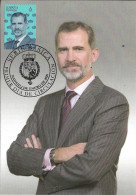 SPAIN. MAXICARD FIRST DAY. KING FELIPE VI. 2020 - Maximumkarten