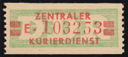 31aI-E Dienst-B, ZKD-Billet Für Cottbus, Rückseitig Fingerspur * - Mint