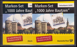 48b Bautzen Als Farbvarianten-Paar Mit Dunkler Bzw. Heller Himmelfarbe, Beide ** - 2001-2010