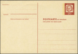 P 78 Bach 20/20 Pf Grotesk, Mit Beidruck ** - Postales - Nuevos