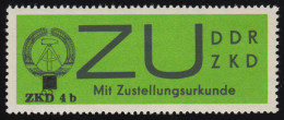 2x Dienst-E ZU Mit Aufdruck ZKD4b, Gewöhnliches Papier, ** Postfrisch - Mint