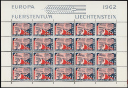 418 Europa / CEPT 1962, Kleinbogen Mit Formnummer 3 (rechts Unten) ** - Ungebraucht