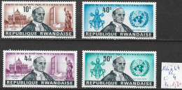 RWANDA 144 à 47 ** Côte 4 € - Unused Stamps