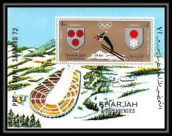 101e - Sharjah - MNH ** Mi Bloc N° 85 A Jeux Olympiques (olympic Games) Grenoble / Sapporo 72 - Hiver 1972: Sapporo