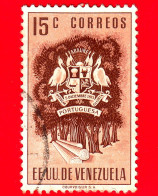 VENEZUELA - Usato - 1953 - Stemma Dello Stato Di Portuguesa - Arms - 15 - Venezuela