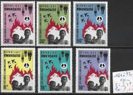 RWANDA 167 à 172 ** Côte 3.50 € - Unused Stamps