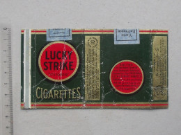 TABAC Authentique Paquet 10 Cigarettes Vide Ancien LUCKY-STRIKE - AMERICAN TOBACCO Turquie - Vente En FRANCE - Other & Unclassified