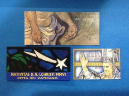 Vaticano Lotto Da 3 Libretti Carnet Nuovi Mnh** 2003 Van Gogh 2006 Natale 2007 Viaggi Del Papa - Libretti