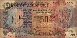 BILLET 50 RUPEES INDE - Indien