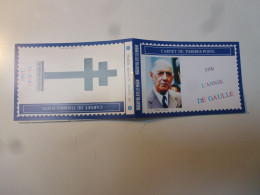 1990 Carnet L'Année  De Gaulle Février - Covers & Documents