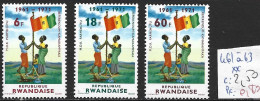 RWANDA 461 à 63 ** Côte 2.50 € - Nuevos