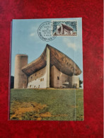 FDC 1965 MAXI  CHAPELLE DE NOTRE DAME RONCHAMP - Zonder Classificatie