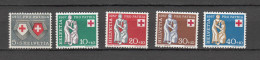 1957  PP  N° B81 à B85    NEUFS**   COTE 15.00   CATALOGUE   SBK - Ongebruikt