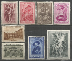 Belgique - Rubens, Hélène Fourment, Isabelle Brant, Suzanne Fourmant, Descente De Croix - N°504à511 * - Unused Stamps