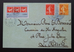 TAAF, T Numéro 526 Oblitéré De Kerguelen Le 1/1/2009 Sur Carte . - Storia Postale