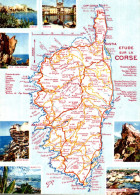 O2 - Carte Postale Géographique - Etude Sur La Corse - Mapas