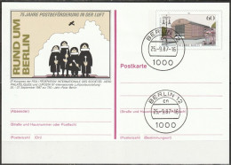 Berlin Ganzsache 1987 Mi.-Nr. P 127 LUPOSTA`87 EST. Berlin  25.9.1987 ( PK 495  ) - Cartoline - Usati