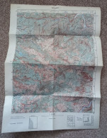 Topographical Maps - Montenegro / Kolasin  - JNA YUGOSLAVIA ARMY MAP MILITARY CHART PLAN - Carte Topografiche