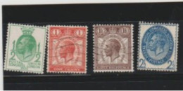 Grande Bretagne N°179/82-Neufs & Oblitérés-B.E- - Unused Stamps