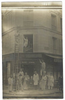 PARIS VXIIIème (75) - CARTE PHOTO - Magasin En Travaux - MAISON LEYRISSET - Rue Joseph De Maistre / Rue Constance - Geschäfte