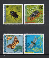 WALLIS ET FUTUNA N° 185 à 188   NEUFS SANS CHARNIERE COTE 32.00€    INSECTE ANIMAUX FAUNE - Unused Stamps