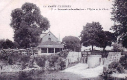 51 - Marne - SERMAIZE Les BAINS - L Eglise Et La Chute - Sermaize-les-Bains