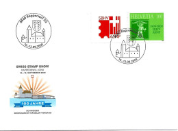 CH - 124 - Enveloppe Avec Oblit Spéciale "Swiss Stamp Show Rapperswil 2009" - Marcophilie