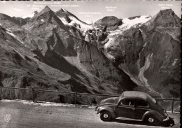 ! Ansichtskarte VW Käfer, Volkswagen, Grossglockner Hochalpenstraße, Alpen - PKW