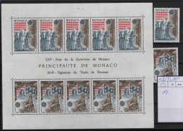 Monaco Michel Cat.No. Mnh/** 1526/1527 + Sheet 19 - Neufs