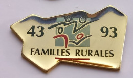 A133 Pin's Association Familles Rurales Anniversaire 43 93 Département Vosges Achat Immédiat - Villes