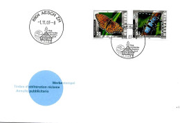 CH - 127 - Enveloppe Avec Cachets Illustrés Aesch ZH - 2003 - Marcophilie