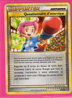 Carte Pokemon Francaise 2010 Heart Gold Dechainement 77/95 Questionnaire Interview Bon Etat - HeartGold SoulSilver