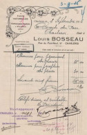 ART NOUVEAU / JUGENDSTIL :1926: Factuur Van / Facture De  ## Mr. LOUIS BOSSEAU, Rue Du Pont-Neuf, 37, CHARLEROI ## ..... - 1900 – 1949