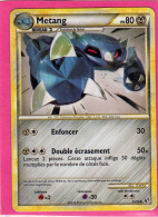 Carte Pokemon Francaise 2010 Heart Gold Indomptable 30/90 Metang 80pv Occasion - HeartGold & SoulSilver