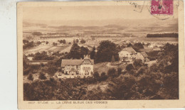 Saint Die  88 Carte Timbrée La Ligne Bleue Des Vosges Vue Generale - Saint Die