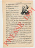 3 Vues Gravure 1891 Nécrologie Pasteur Protestant Charles Bois Né à Die 26 Portrait Montmeyran Eglise Faculté Montauban - Non Classificati