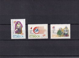 Ecuador Nº 1189 Al 1191 - Equateur